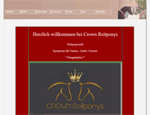 Tablet Screenshot of crown-reitponys.de